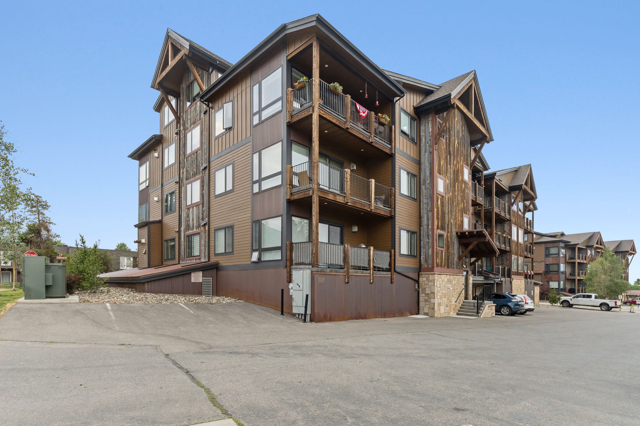 Street view of the building exterior
